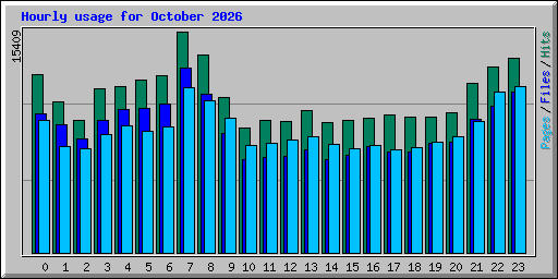 Hourly usage for October 2026